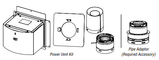 Power Vent Kit for Superior Direct Vent Fireplaces Series DRL6000