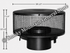 Painted Black Round Termination Cap