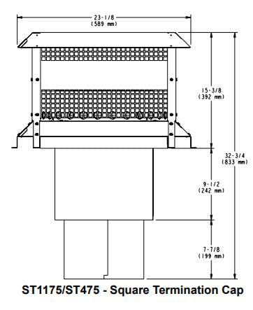Square Termination Cap