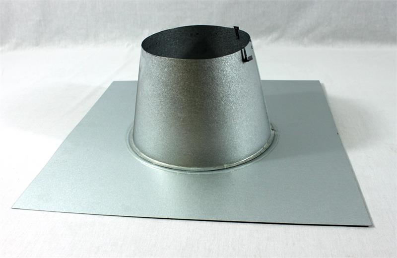 Direct Vent 4.5/7.5 Roof Flashing Flat Rigid Vent Pipe