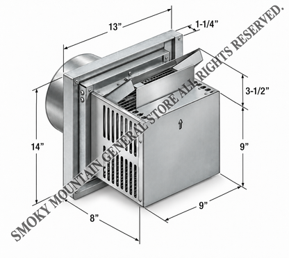 94L08 Direct Vent 4.5/7.5 Secure Flex SMALL Termination with 48" Flex Vent SFKIT48SS