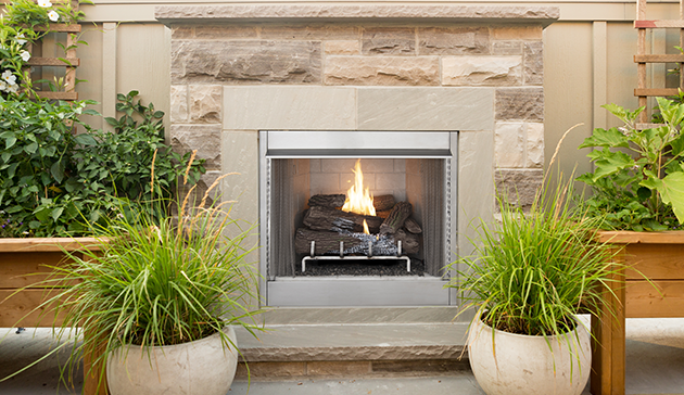 Vent Free 36&quot; Firebox with Stainless Steel Face Indoor or Outdoor VRE4200 Series by Superior VRE4236 F4106 F4107