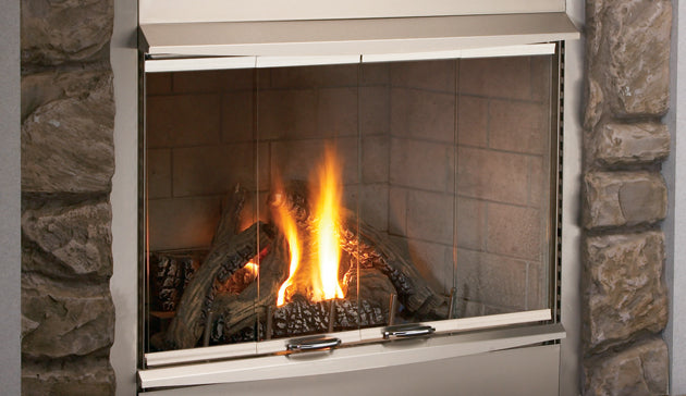 Outdoor Complete Vent Free 36&quot; Fireplace with 28&quot; Tall Opening by Superior VRE4300 Series VRE4336 F0511 F0512 F0513 F0514