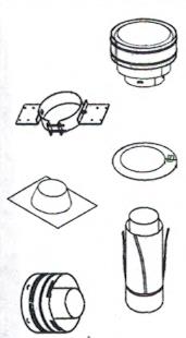 Direct Vent 4.5/7.5 Secure Flex Vertical Termination Kit Flat to 6/12 56L74 SFVT30