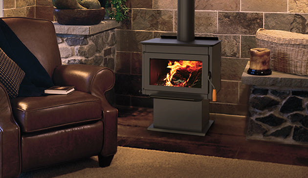 Stove Wood Burning Free Standing Stove by Superior with 1.6 Cubic Feet Interior F4020 WXS2016