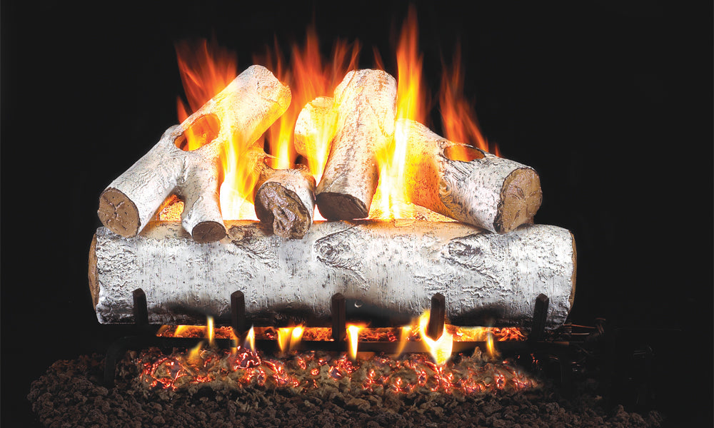 White Birch Vented Gas Log Set