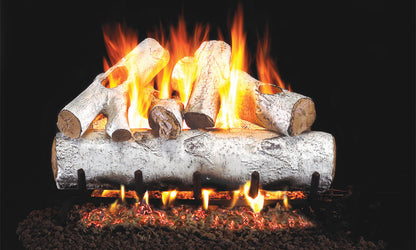 White Birch Vented Gas Log Set