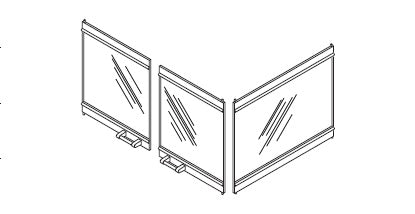 DBPPN36 DCPN36 DGPN36 Peninsula Wood Burning Multi View Glass Doors F1027 F1028