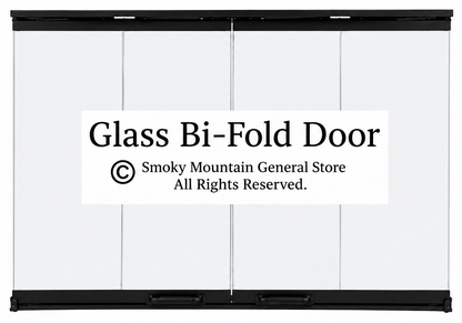 glass doors with black trim