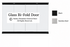 glass doors with black trim or stainless steel