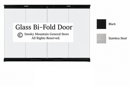 Bi-Fold Glass Fireplace Doors for Majestic Royalton and Designer Series Wood-Burning Fireplaces
