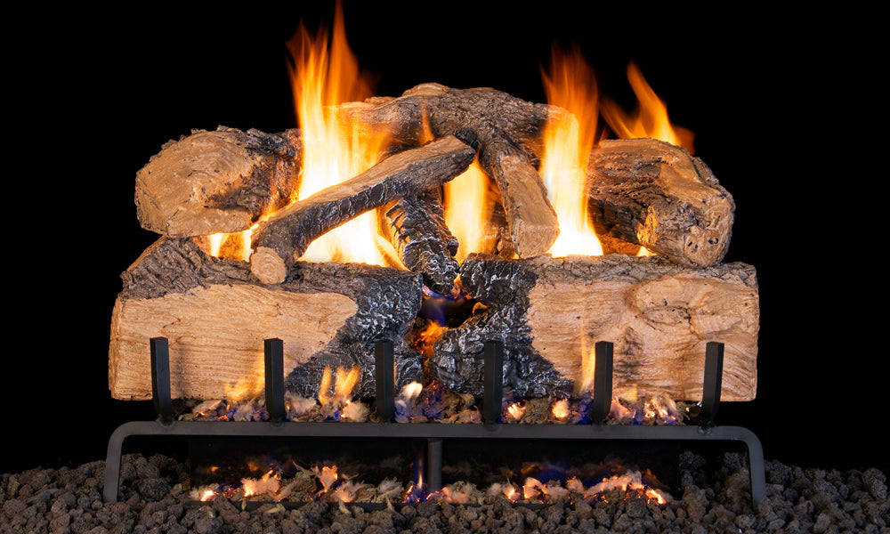 Charred Angel Split Oak Gas Log Set