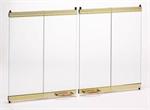 BD36 36&quot; Pro Series Bi-Fold Glass Doors For Wood Burning Indoor 36&quot; Fireplace F0981 F0982 F0983