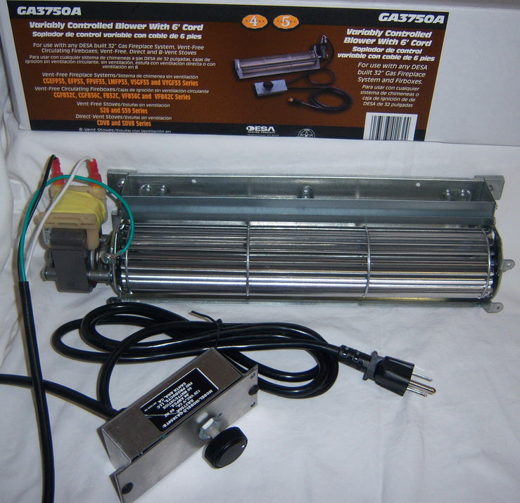 GA3750A Manual Controlled Variable Speed Blower Fan 00983 CBK-UVC CDA3620T B GA3500A GA3700 GA3700A GA3750   F1086