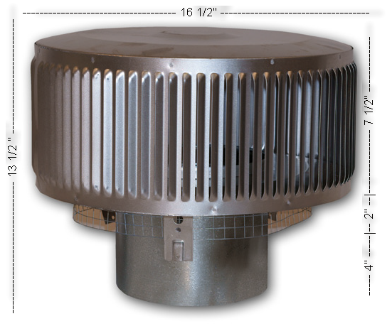 RLT-8DM Round Louvered Termination Cap