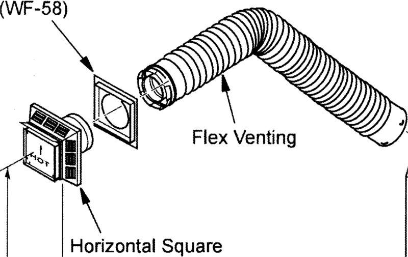 VKF58-927 IHP Direct Vent Flex Vent Kit VKF58-927