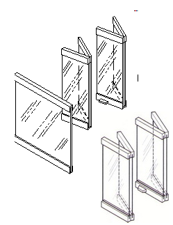 DCGL36PN DBBGL36PN DBGL36PN B-Vent Peninsula Multi View Glass Doors