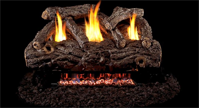 RDG9-30 Peterson Real Fyre Golden Oak Designer Vent-Free Gas Logs with G9 Series Burner