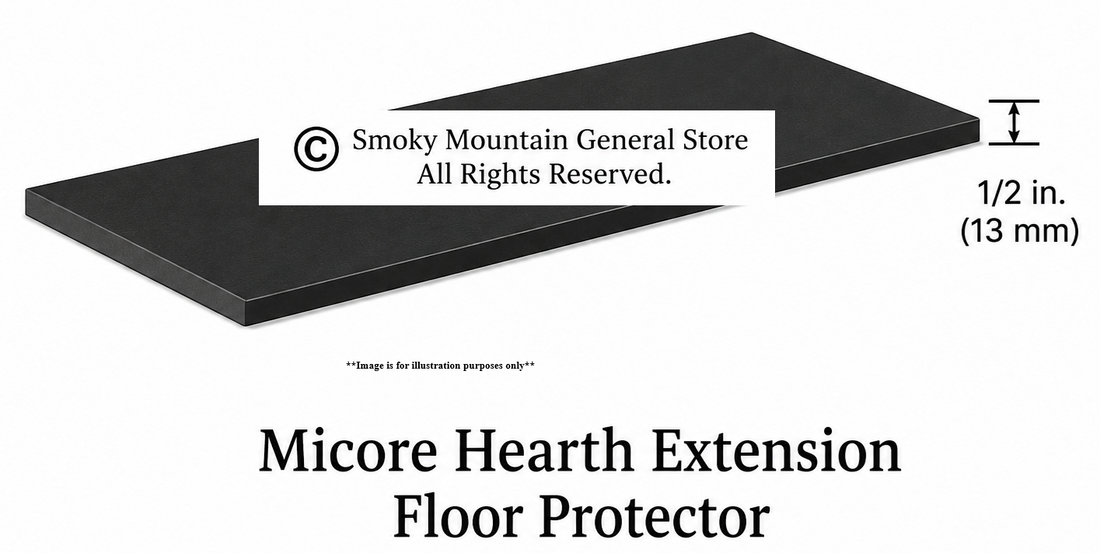 Micore Hearth Extension Floor Protector for Wood Burning Fireplace HX4M