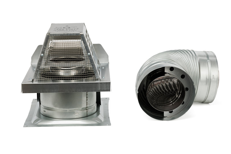 Horizontal Termination Cap 90 Degree Elbow Direct Vent Pipe