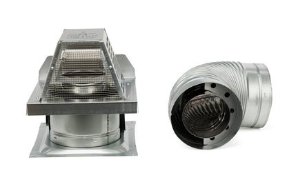 Horizontal Termination Cap 90 Degree Elbow Direct Vent Pipe