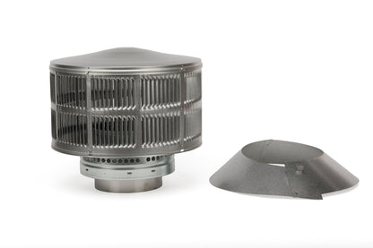 Round Termination Cap &amp; Storm Collar