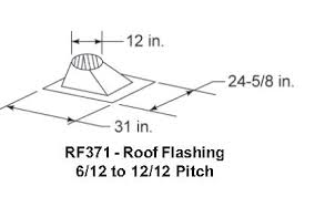 RF371 Roof Flashing 7/12 to 12/12 Pitch Hearth Home Technologies Wood Burning SL300 Series Pipe