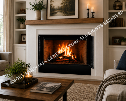 wood burning 36" fireplace, the sovereign by majestic