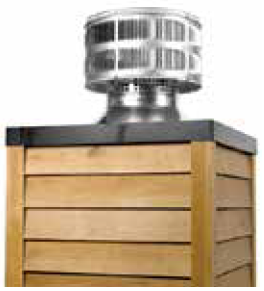 Round Telescoping Termination Cap &amp; Storm Collar