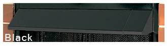 GA6050 Black Fireplace Hood Fireplace Telescoping Hood 28" to 48" F1764