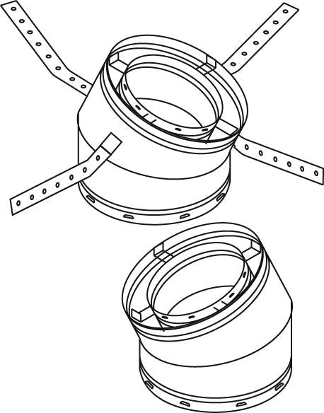 OSR58-30 30 Degree Offset and Return Elbow Set for 5/8 Direct Vent Pipe J2041