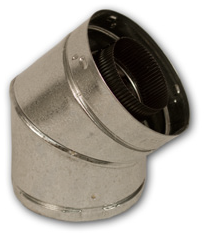 FSE58-45 Direct Vent Starter Elbow to Convert Duravent collar to FMI Pipe FSE58-45